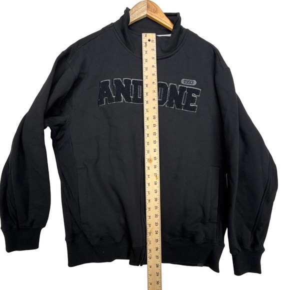 And1 And One Full Zip Jacket Mens‎ Large Black Spellout NWT - Picture 7 of 10